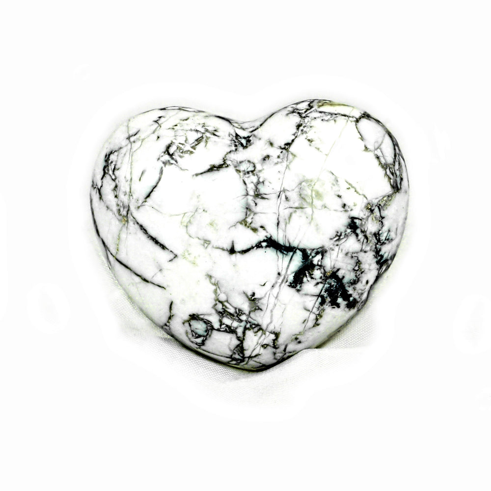 Howlite Heart | Wisdom & Calm | Serena Loves