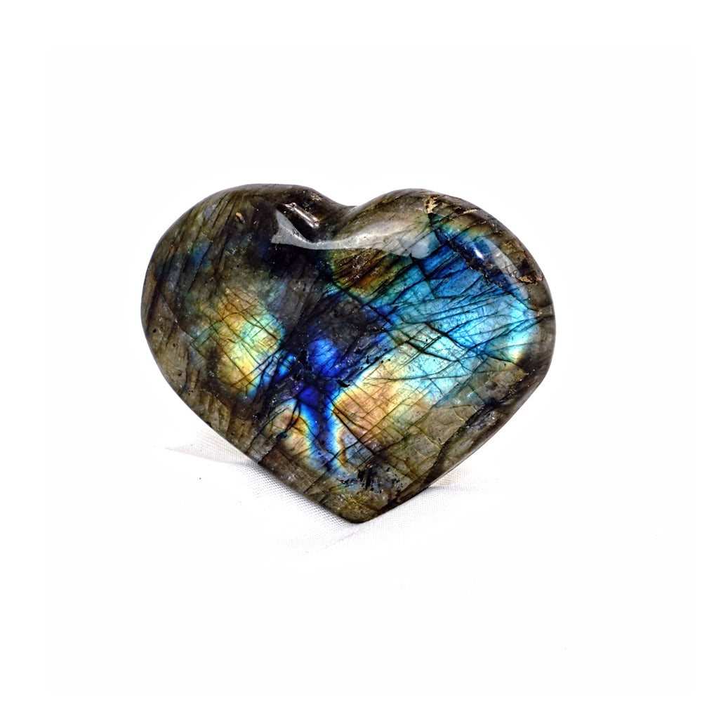Labradorite Polished Heart