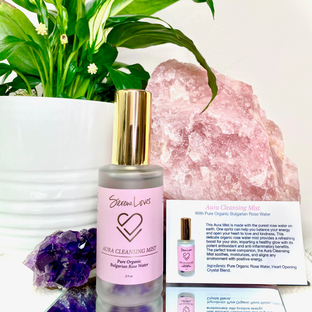 Aura Cleansing Mist with Pure Organic Bulgarian Rose Water